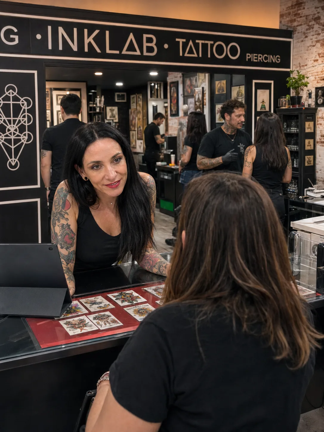 Piercing de labio, lengua y frenillo en INK LAB Madrid